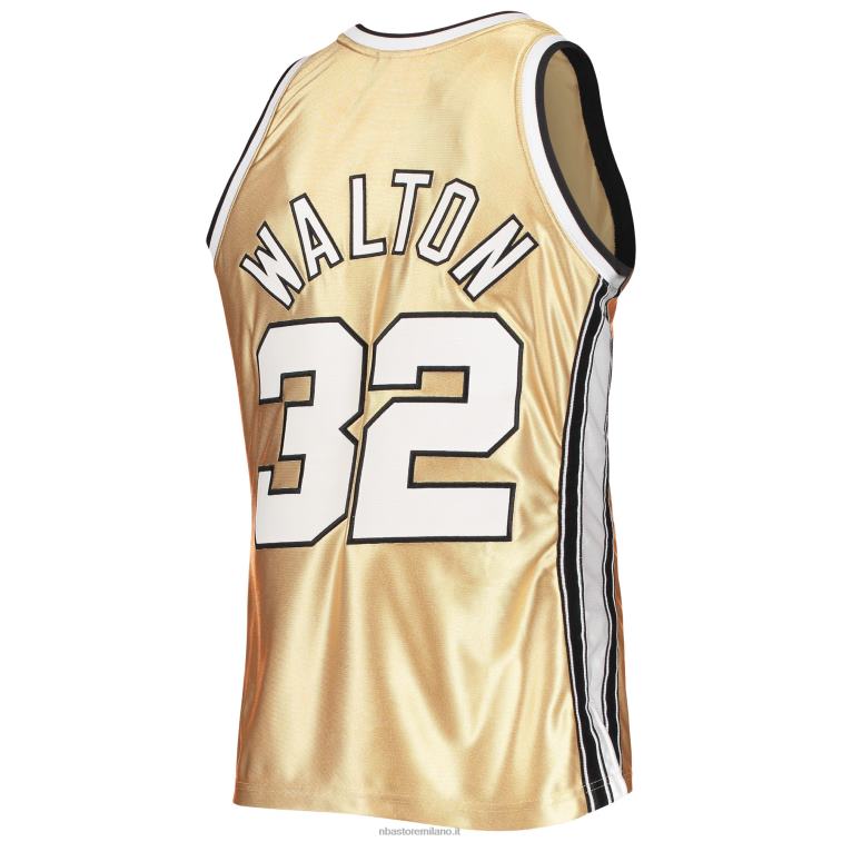 NBA 00F2L6411 portland trail blazers bill walton oro 75° anniversario 1976-77 hardwood classics swingman jersey