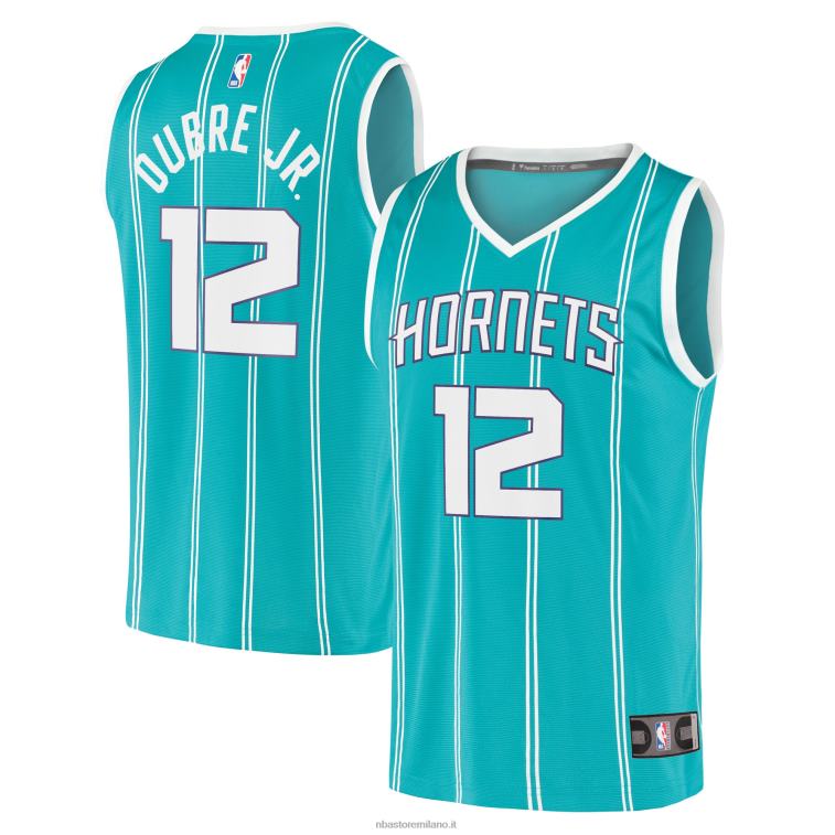 NBA 00F2L3192 charlotte hornets kelly oubre jr. maglia replica fast break verde acqua