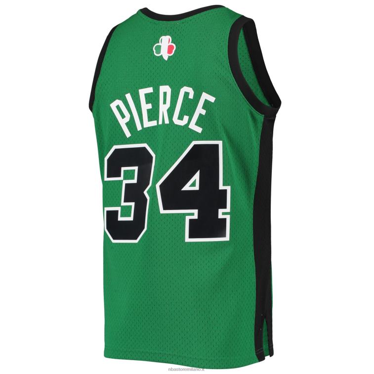 NBA 00F2L1086 boston celtics paul pierce mitchell & ness kelly green hardwood classici maglia swingman alternata