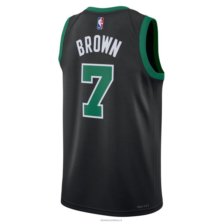 NBA 00F2L14 maglia swingman nera marca jordan boston celtics jaylen brown