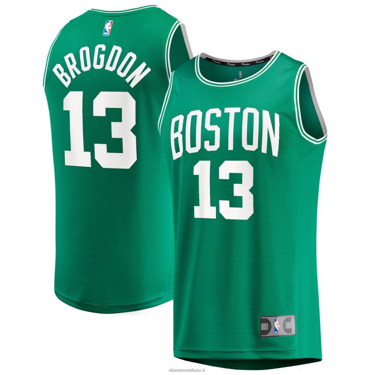 NBA 00F2L2056 Boston Celtics Malcolm Brogdon Maglia Replica Fast Break Verde Kelly