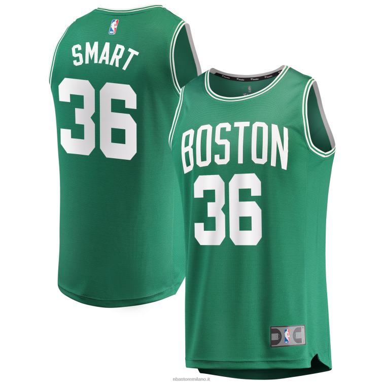 NBA 00F2L210 boston celtics marcus smart maglia giocatore verde contropiede replica