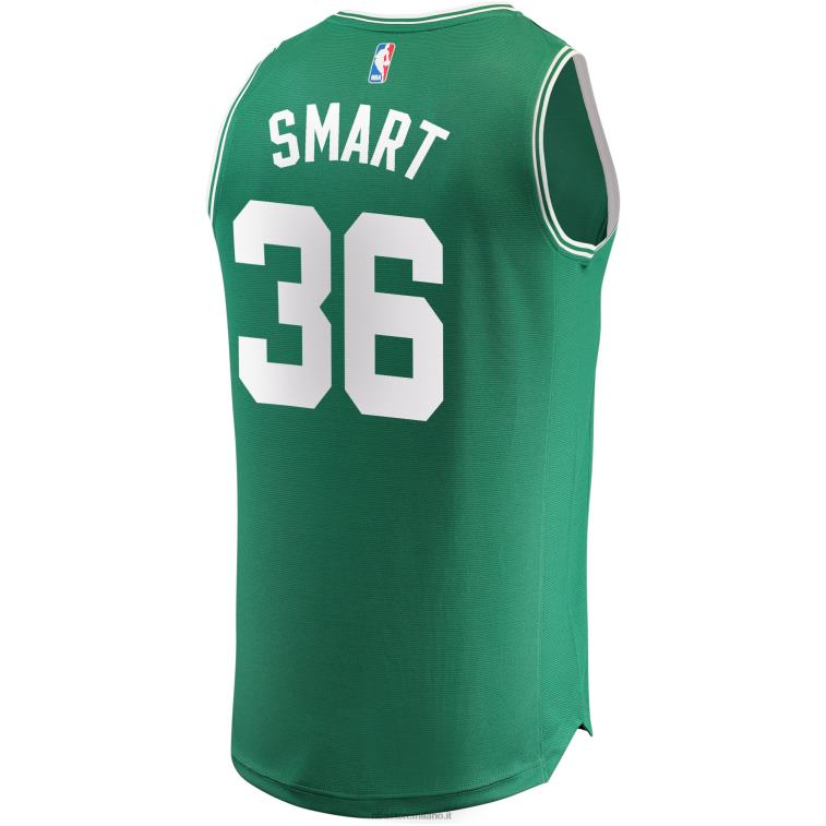 NBA 00F2L210 boston celtics marcus smart maglia giocatore verde contropiede replica