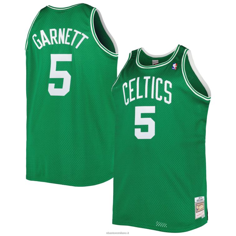 NBA 00F2L2335 boston celtics kevin garnett kelly green big & tall hardwood classici maglia swingman