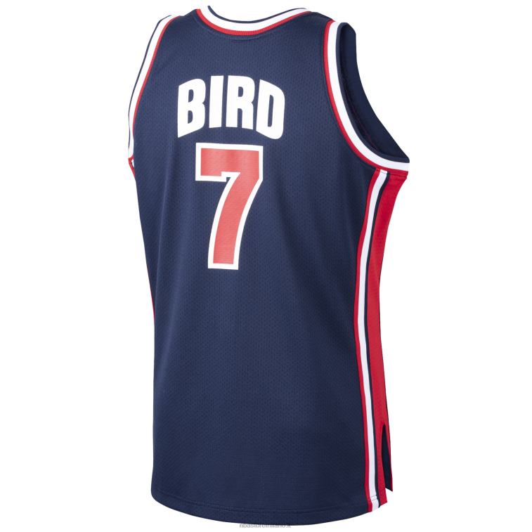 NBA 00F2L2556 usa basket larry bird mitchell & ness navy home 1992 dream team maglia autentica