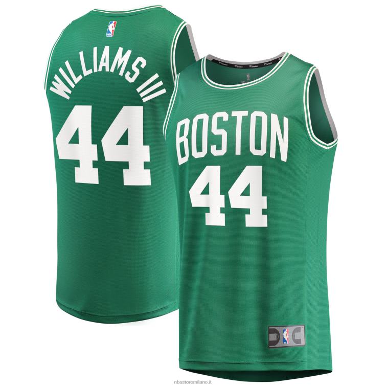 NBA 00F2L356 Boston celtics robert williams iii kelly maglia verde fast break replica