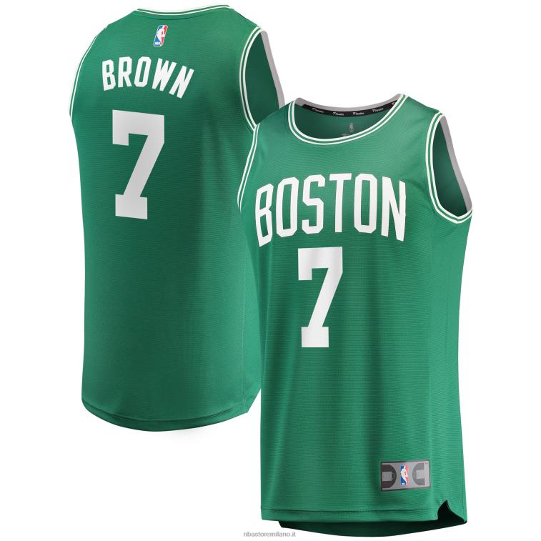 NBA 00F2L35 Boston celtics jaylen maglia giocatore marrone verde fast break replica