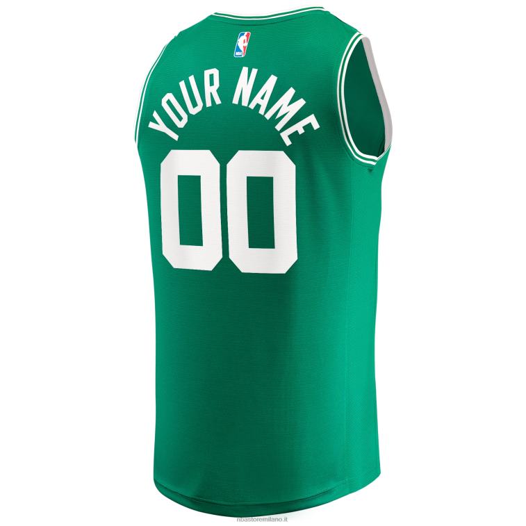NBA 00F2L41 Boston Celtics Maglia Replica Fast Break Verde Kelly Replica Personalizzata