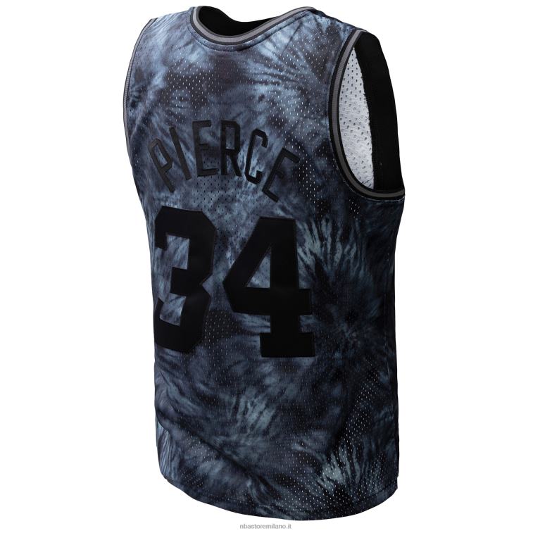 NBA 00F2L5439 boston celtics paul pierce mitchell & ness black hardwood classics maglia swingman tie-dye