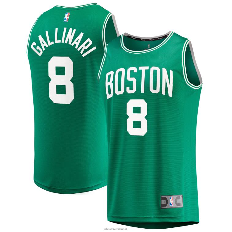 NBA 00F2L8308 boston celtics danilo gallinari maglia kelly verde fast break replica