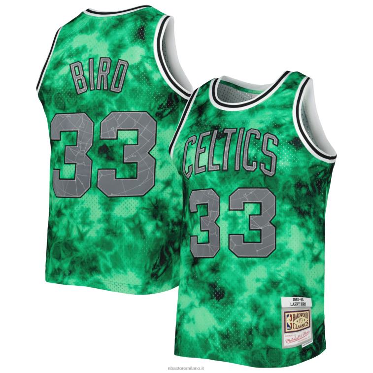 NBA 00F2L977 boston celtics larry bird mitchell & ness maglia swingman galassia verde kelly