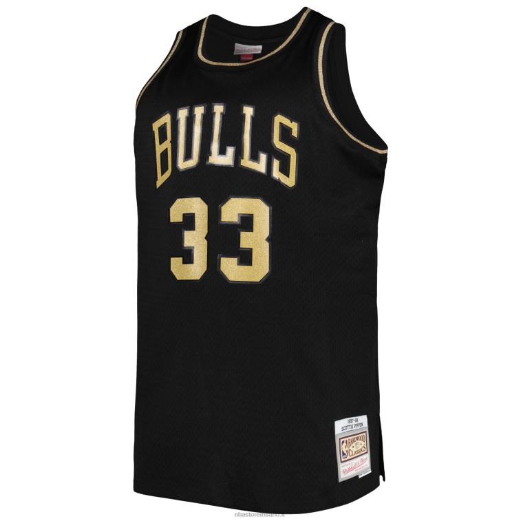 NBA 00F2L1169 chicago bulls scottie pippen mitchell & ness black big & tall hardwood classici maglia swingman