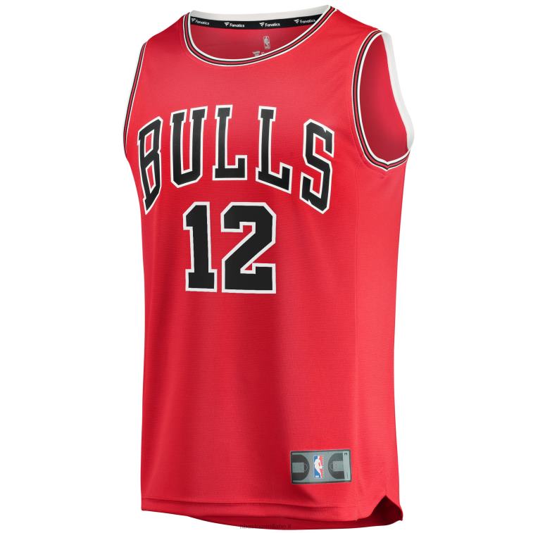 NBA 00F2L1489 Chicago Bulls Ayo Dosunmu Maglia Rossa Fast Break Replica