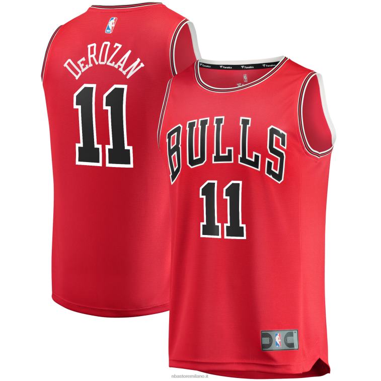 NBA 00F2L224 Chicago Bulls Demar Derozan Red Fast Break Replica Maglia Giocatore