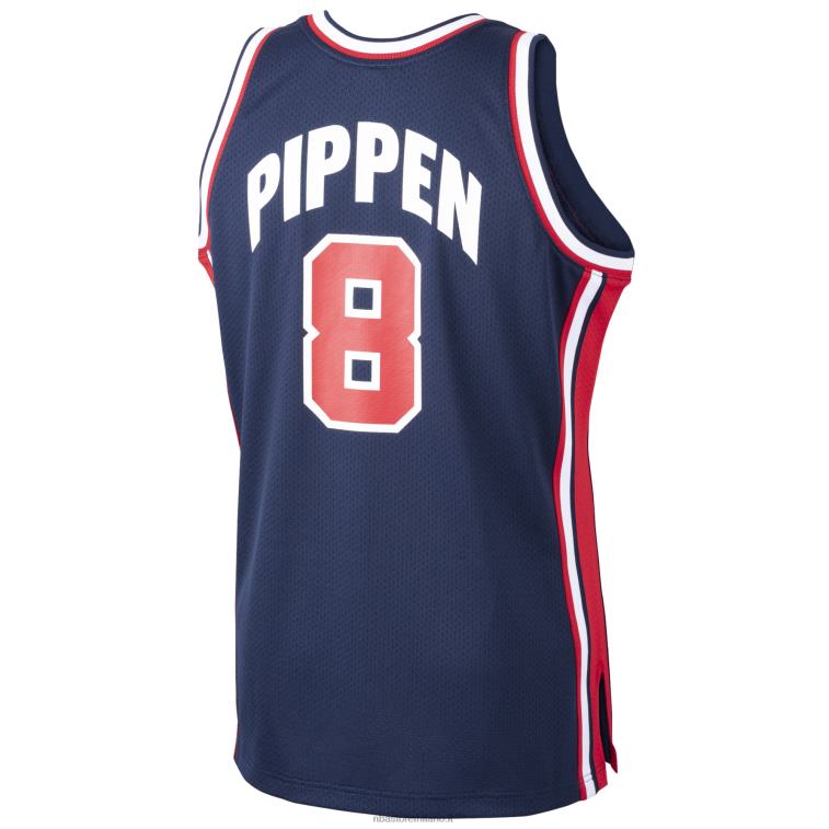 NBA 00F2L6738 usa basket scottie pippen mitchell & ness navy home 1992 dream team maglia autentica