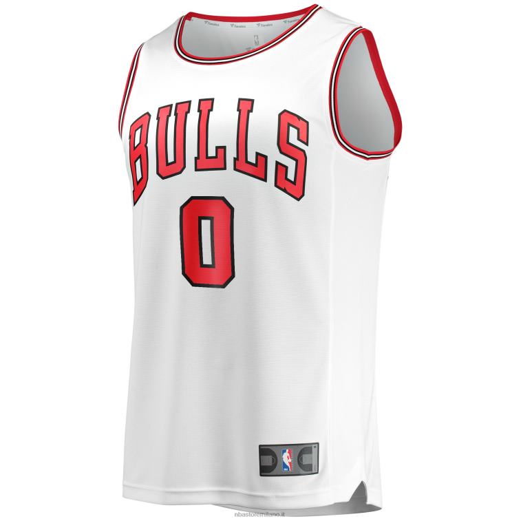 NBA 00F2L6922 Maglia giocatore Chicago Bulls Coby White Fast Break replica