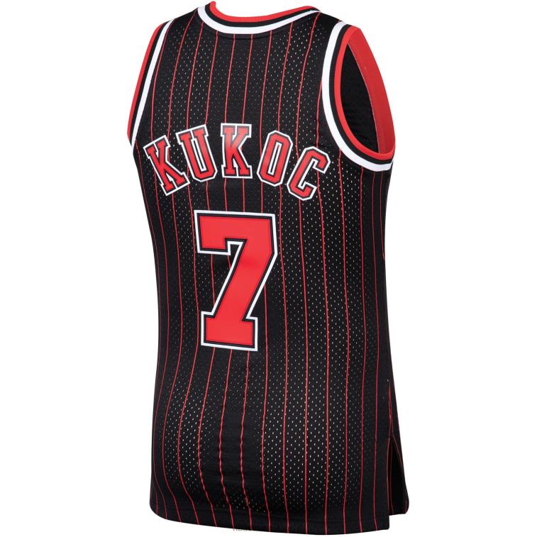 NBA 00F2L748 chicago bulls toni kukoc mitchell & ness black hardwood classics maglia da giocatore swingman
