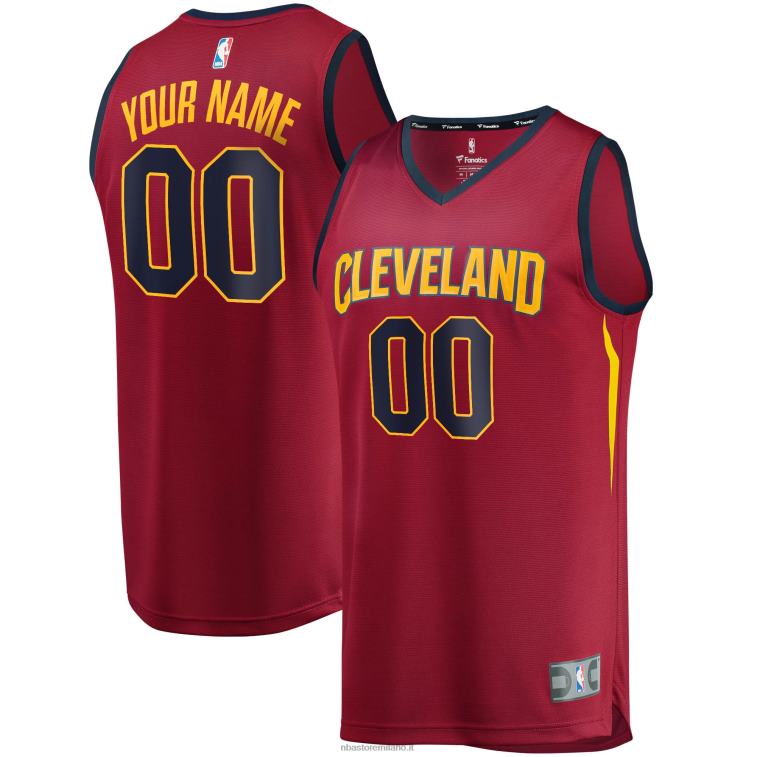 NBA 00F2L1113 maglia replica personalizzata cleveland cavaliers wine fast break