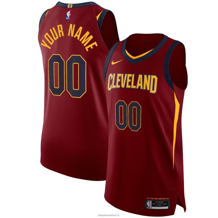 NBA 00F2L1915 cleveland cavaliers nike maroon maglia personalizzata autentica