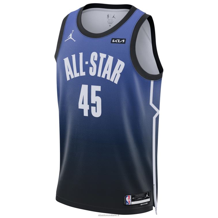 NBA 00F2L209 donovan mitchell jordan marca blu all-star gioco swingman jersey