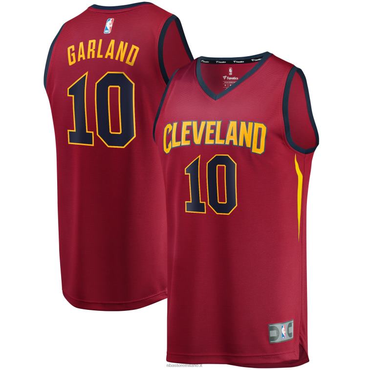 NBA 00F2L265 cleveland cavaliers darius ghirlanda vino replica fast break maglia