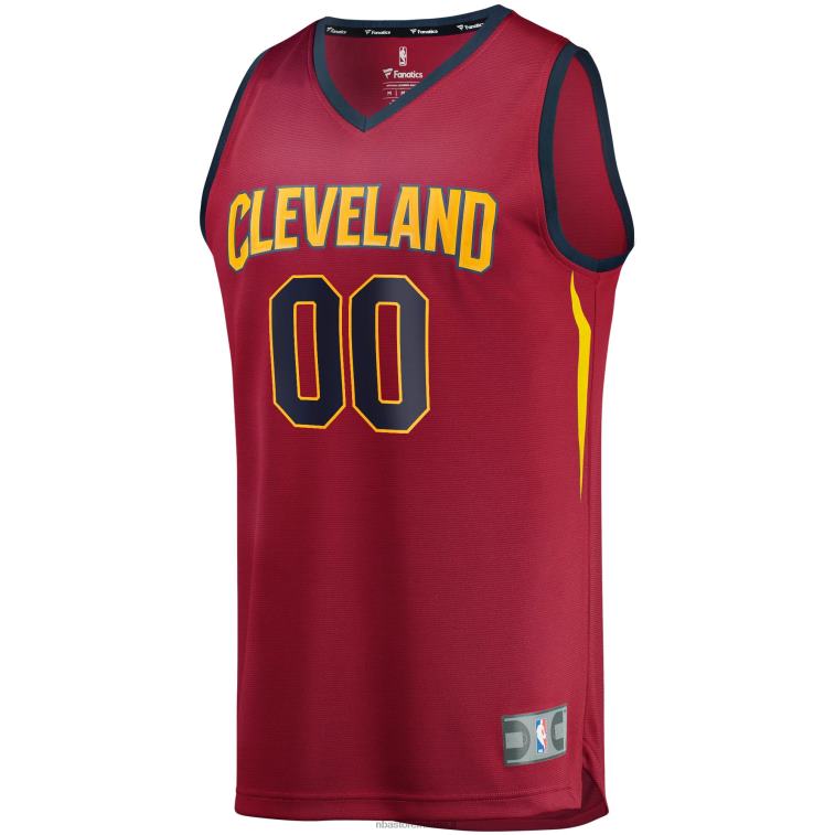 NBA 00F2L4732 cleveland cavaliers maroon finale 2018 legato fast break maglia replica personalizzata