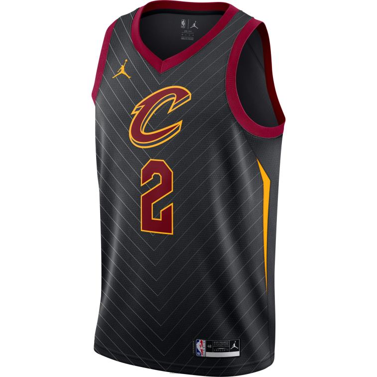 NBA 00F2L7738 cleveland cavaliers collin sexton jordan maglia swingman nera marca