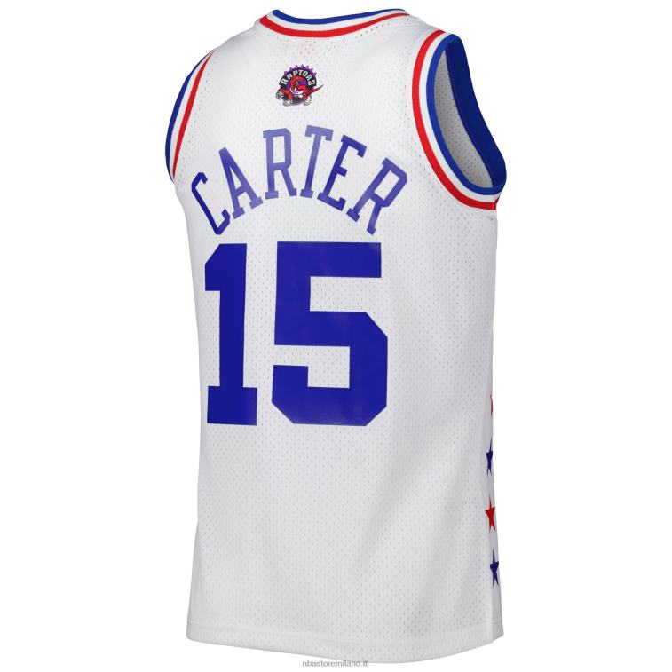 NBA 00F2L1274 Eastern Conference Vince Carter Mitchell & Ness White 2003 All Star Game Maglia Swingman