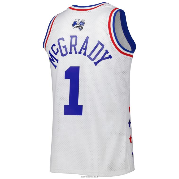NBA 00F2L1786 Eastern conference tracy mcgrady mitchell & ness bianco 2003 all star game maglia swingman