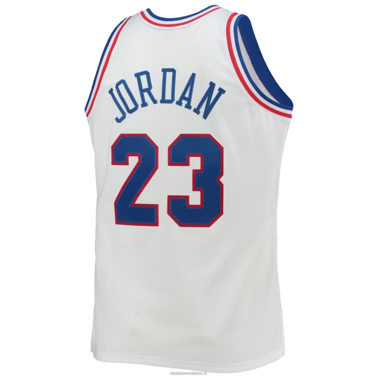 NBA 00F2L2870 Eastern Conference Michael Jordan White Hardwood Classics 199game maglia autentica
