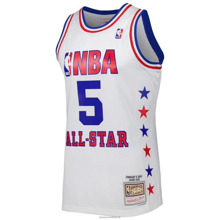 NBA 00F2L2889 Eastern Conference Jason Kid D Mitchell & Ness White 2003 All Star Game Maglia Swingman