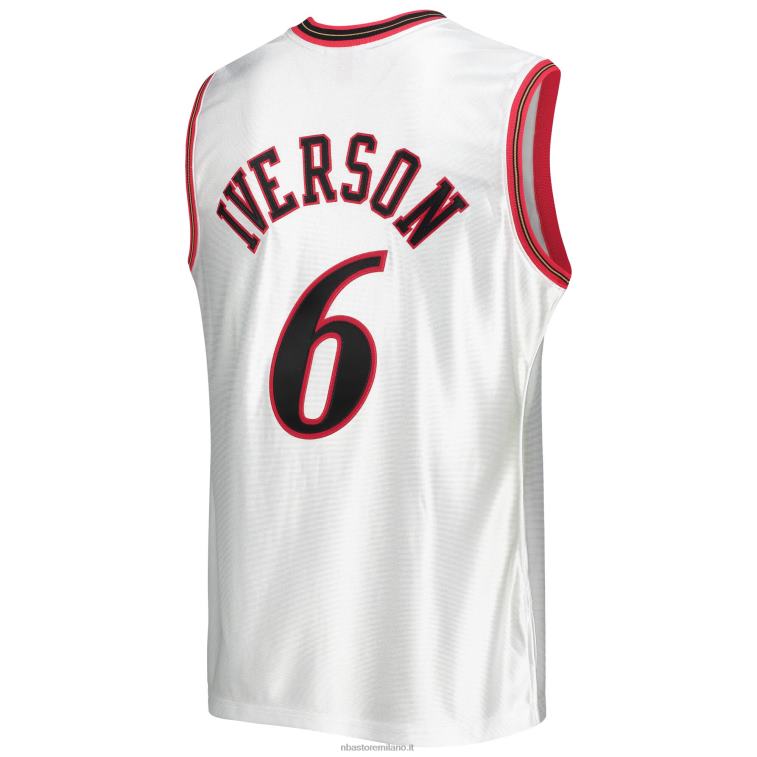 NBA 00F2L3115 Eastern Conference Allen Iverson White Hardwood Classics Game Maglia autentica