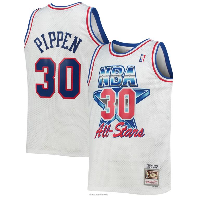 NBA 00F2L4820 Eastern Conference Scottie Pippen White Hardwood Classics Maglia Swingman 199Game