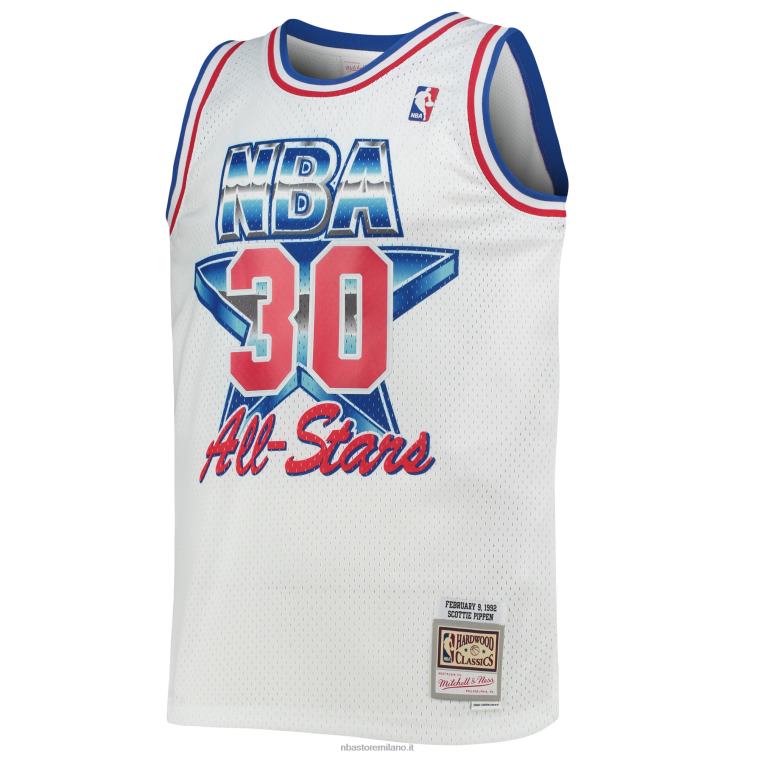 NBA 00F2L4820 Eastern Conference Scottie Pippen White Hardwood Classics Maglia Swingman 199Game