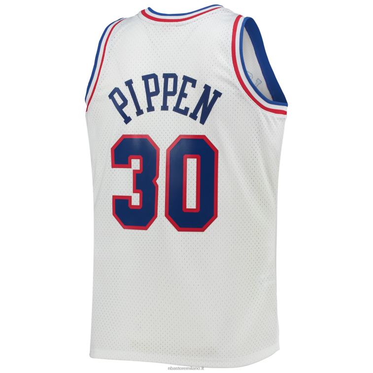 NBA 00F2L4820 Eastern Conference Scottie Pippen White Hardwood Classics Maglia Swingman 199Game