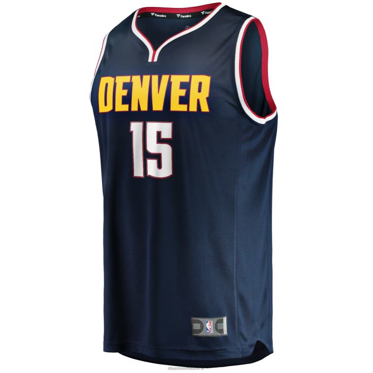 NBA 00F2L110 denver nuggets nikola jokic navy maglia da giocatore fast break