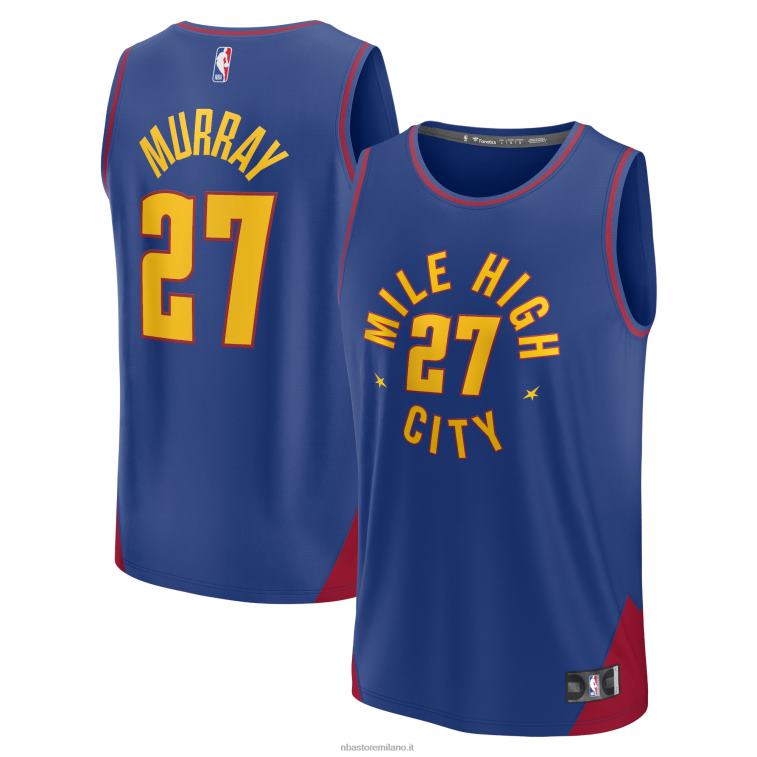 NBA 00F2L1288 denver nuggets jamal murray maglia giocatore contropiede blu