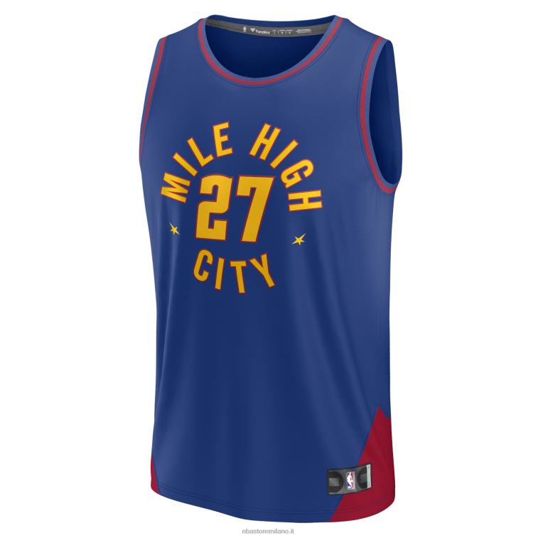 NBA 00F2L1288 denver nuggets jamal murray maglia giocatore contropiede blu