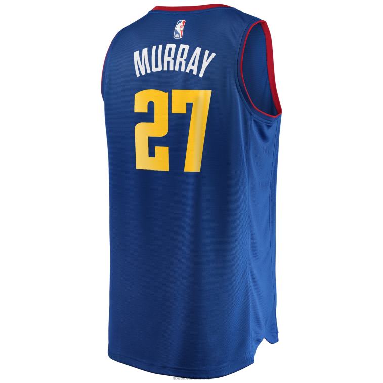 NBA 00F2L1469 denver nuggets jamal murray maglia giocatore contropiede blu replica