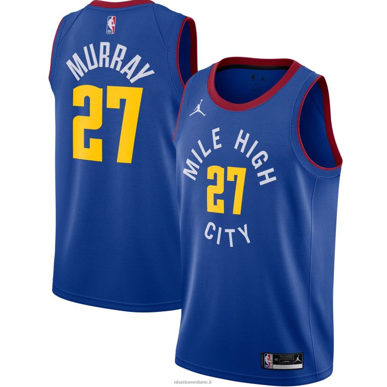 NBA 00F2L349 denver nuggets jamal murray jordan marca maglia swingman blu