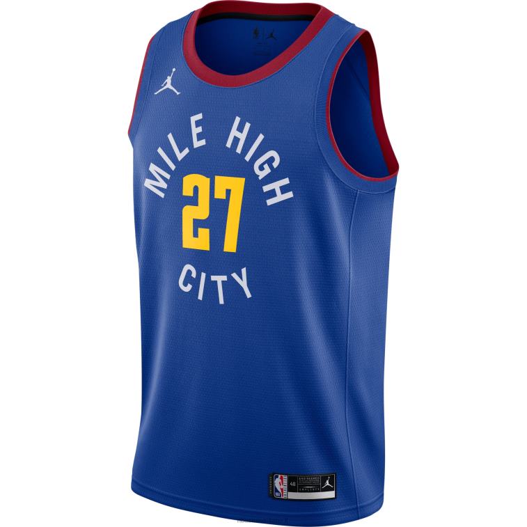NBA 00F2L349 denver nuggets jamal murray jordan marca maglia swingman blu