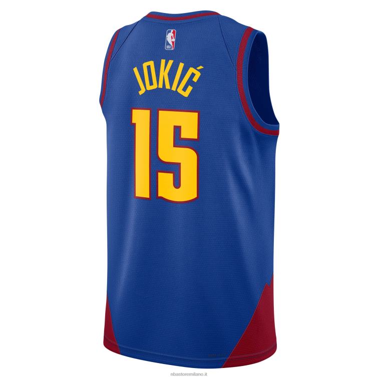 NBA 00F2L459 denver nuggets nikola jokic jordan marca maglia swingman blu