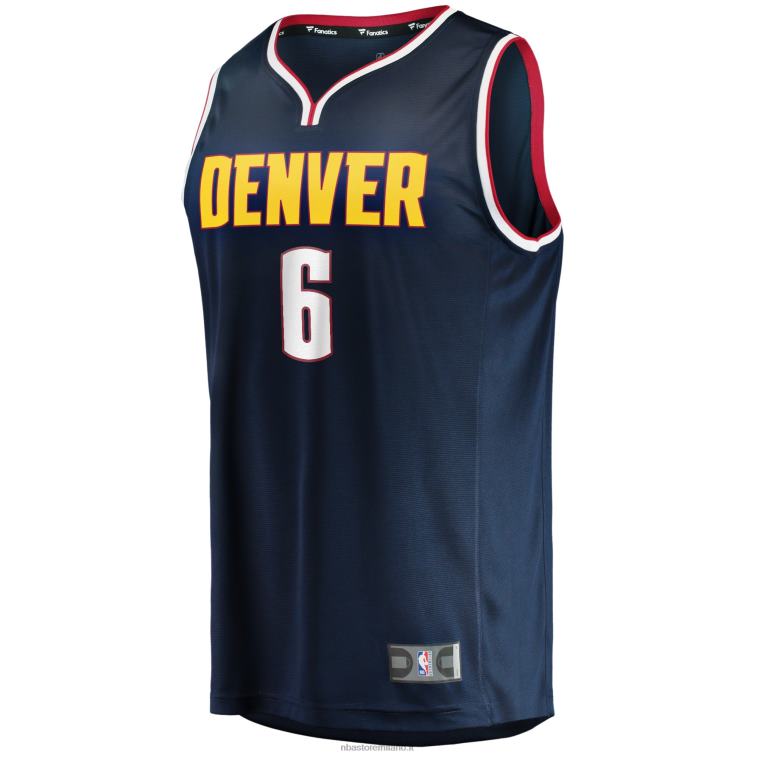 NBA 00F2L7170 denver nuggets deandre jordan maglia giocatore contropiede navy