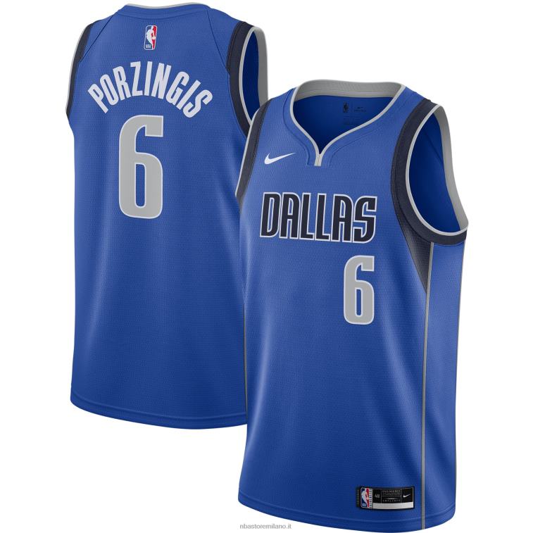 NBA 00F2L10873 dallas mavericks kristaps porzingis maglia nike blu swingman