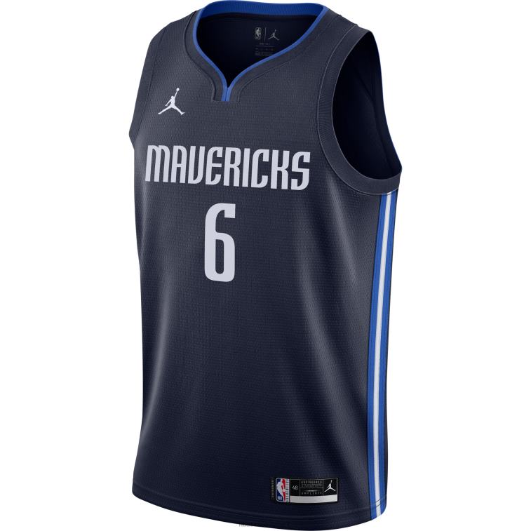 NBA 00F2L15715 dallas mavericks kristaps porzingis jordan maglia swingman blu navy