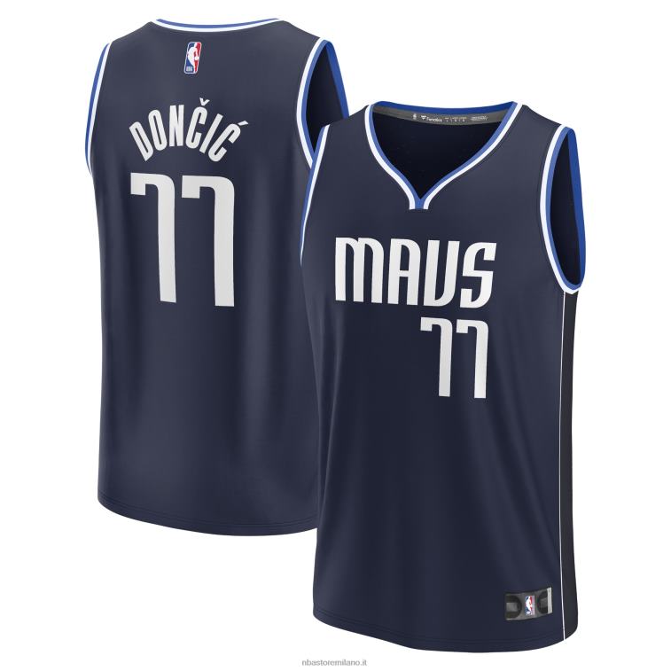 NBA 00F2L173 maglia dallas mavericks luka doncic navy fast break player