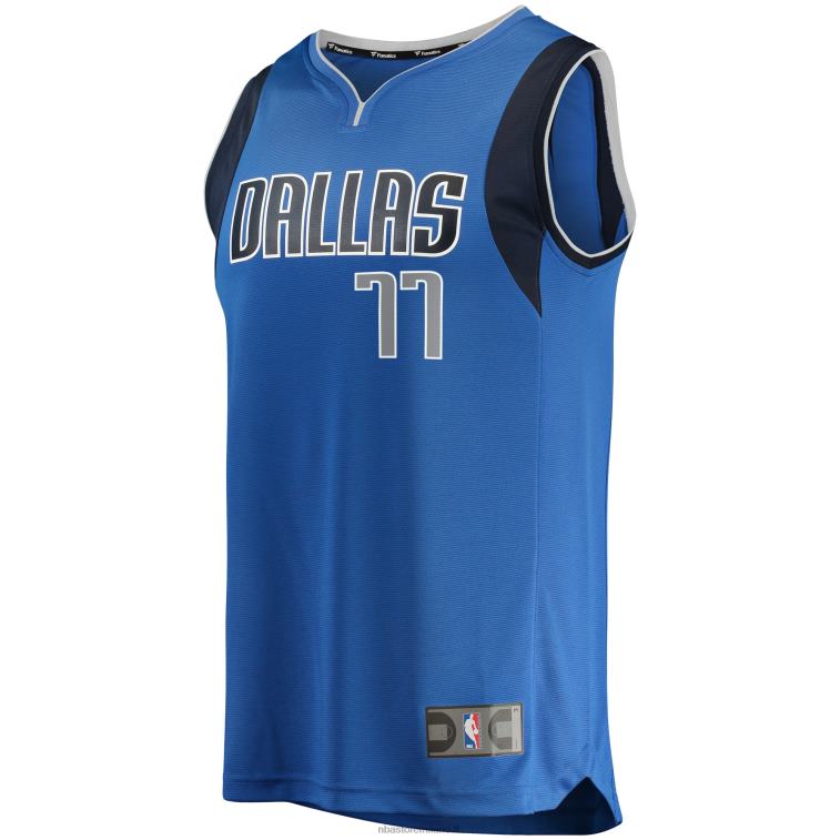 NBA 00F2L208 dallas mavericks luka doncic maglia blu fast break replica