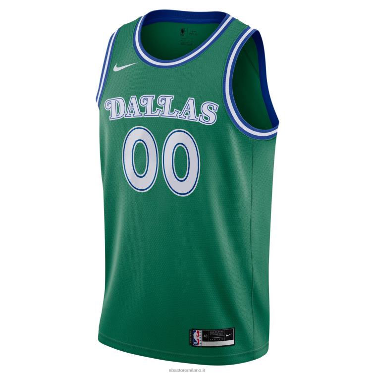 NBA 00F2L229 maglia personalizzata Dallas Mavericks Nike Green Hardwood Classics Swingman