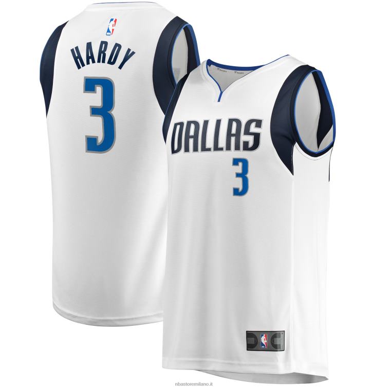 NBA 00F2L3815 dallas mavericks jaden hardy maglia giocatore contropiede bianca