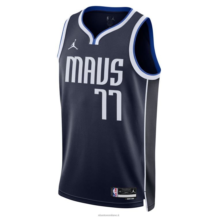 NBA 00F2L53 dallas mavericks luka doncic jordan marca maglia swingman navy